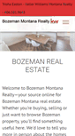 Mobile Screenshot of bozemanmontanarealty.com